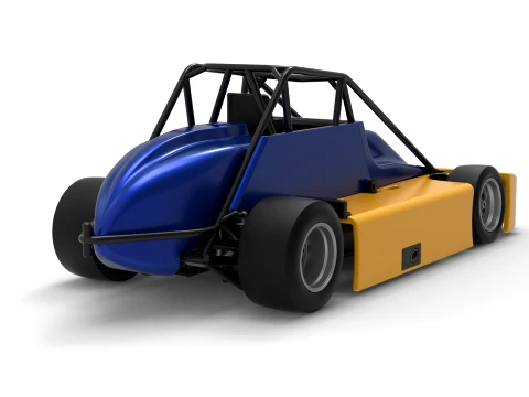 Experimental Pavement Silver Crown Car Version 2 Scale 1 to 25 3D Print Model