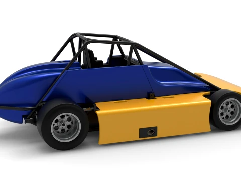 Experimental Pavement Silver Crown Car Version 2 Scale 1 to 25 3D Print Model