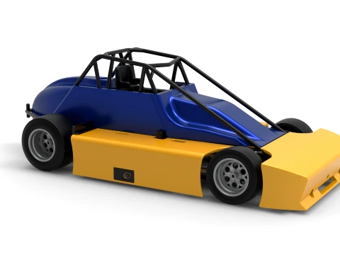 Experimental Pavement Silver Crown Car Version 2 Scale 1 to 25 3D Print Model