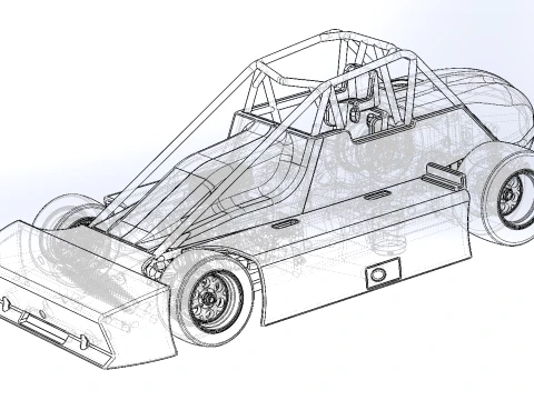 Experimental Pavement Silver Crown Car Version 2 Scale 1 to 25 3D Print Model
