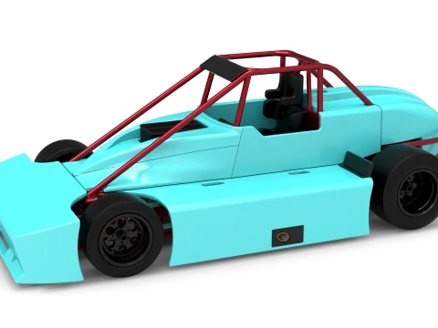 Experimental Pavement Silver Crown Car Version 3 Scale 1 to 25 Modelo de impresión 3D