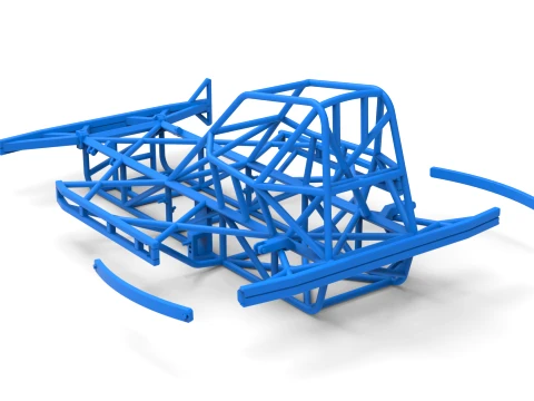 Frame of Superstox Scale 1 to 25 3D Print Model