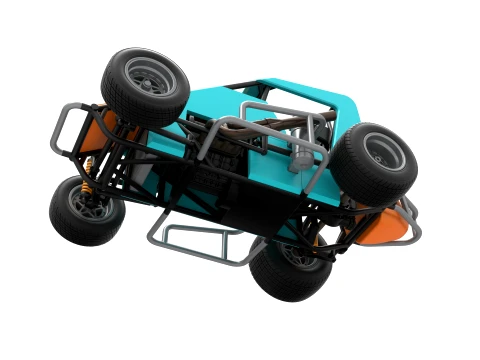 Midget car Scale 1 to 25 3D Print Model