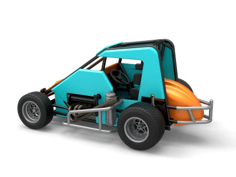 Midget car Scale 1 to 25 3D Print Model