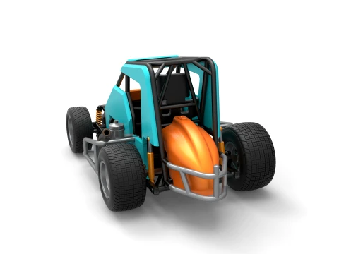 Midget car Scale 1 to 25 3D Print Model