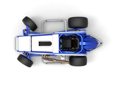 Midget car while turning Scale 1 to 25 3D Print Model