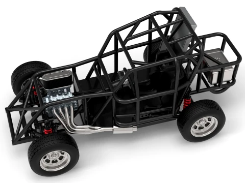 Mod Lite Race car Base Version 1 Scale 1 to 25 3D Print Model