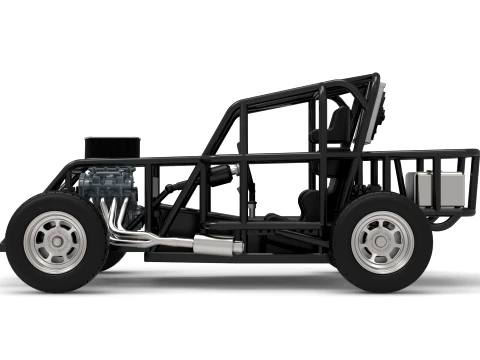 Mod Lite Race car Base Version 1 Scale 1 to 25 3D Print Model