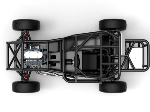 Mod Lite Race car Base Version 1 Scale 1 to 25 3D Print Model