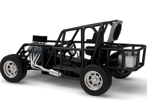 Mod Lite Race car Base Version 1 Scale 1 to 25 3D Print Model
