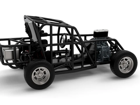 Mod Lite Race car Base Version 1 Scale 1 to 25 3D Print Model