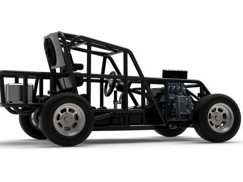 Mod Lite Race car Base Version 1 Scale 1 to 25 3D Print Model