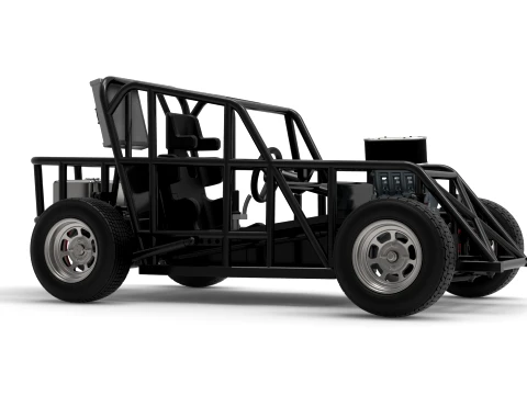 Mod Lite Race car Base Version 1 Scale 1 to 25 3D Print Model