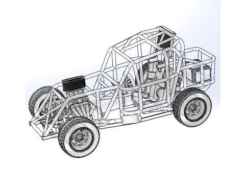 Mod Lite Race car Base Version 1 Scale 1 to 25 3D Print Model