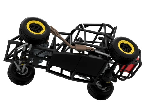 Mod Lite Race car Base Version 2 Scale 1 to 25 3D Print Model