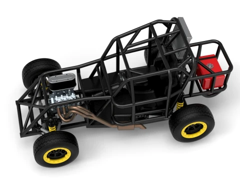 Mod Lite Race car Base Version 2 Scale 1 to 25 3D Print Model