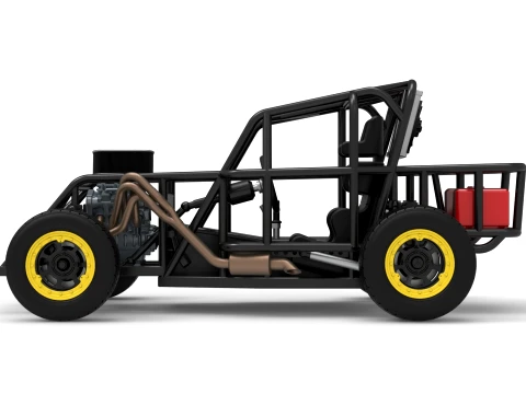 Mod Lite Race car Base Version 2 Scale 1 to 25 3D Print Model