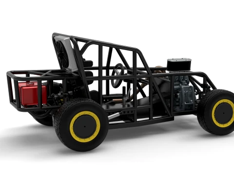 Mod Lite Race car Base Version 2 Scale 1 to 25 3D Print Model