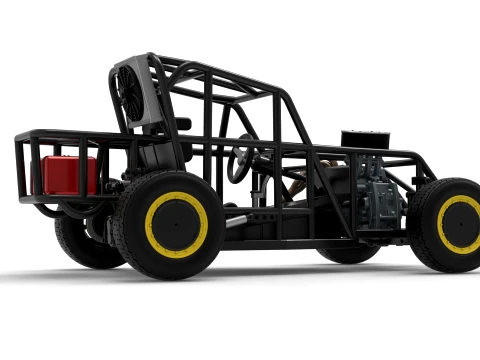 Mod Lite Race car Base Version 2 Scale 1 to 25 3D Print Model