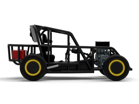 Mod Lite Race car Base Version 2 Scale 1 to 25 3D Print Model