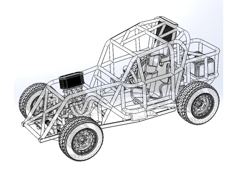 Mod Lite Race car Base Version 2 Scale 1 to 25 3D Print Model