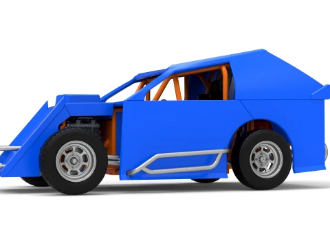 Mod Lite Race car Version 1 Scale 1 to 25 3D Print Model