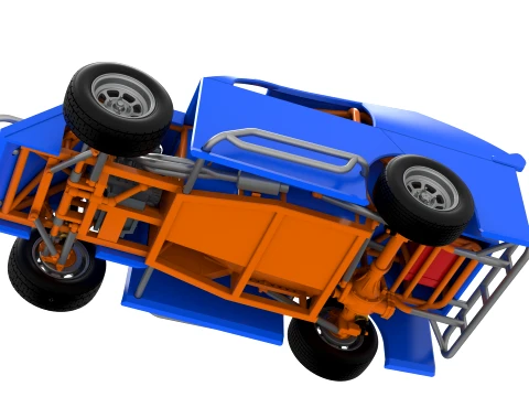 Mod Lite Race car Version 1 Scale 1 to 25 3D Print Model