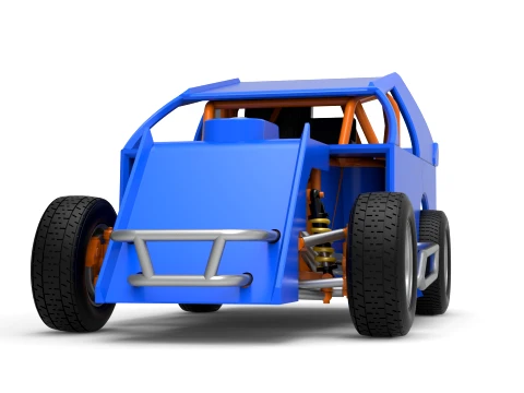 Mod Lite Race car Version 1 Scale 1 to 25 3D Print Model