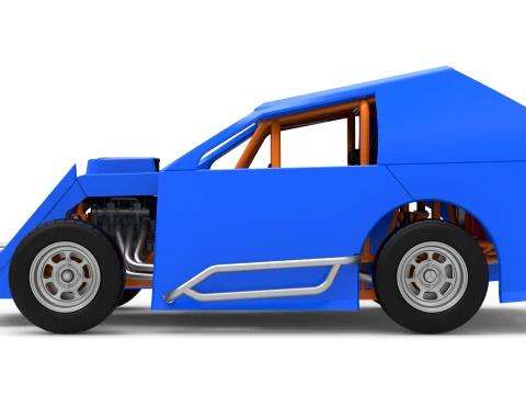Mod Lite Race car Version 1 Scale 1 to 25 3D Print Model