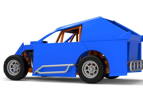 Mod Lite Race car Version 1 Scale 1 to 25 3D Print Model