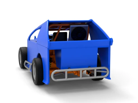 Mod Lite Race car Version 1 Scale 1 to 25 3D Print Model
