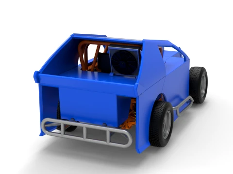 Mod Lite Race car Version 1 Scale 1 to 25 3D Print Model