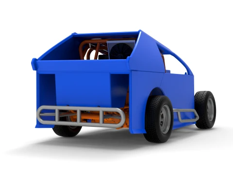 Mod Lite Race car Version 1 Scale 1 to 25 3D Print Model