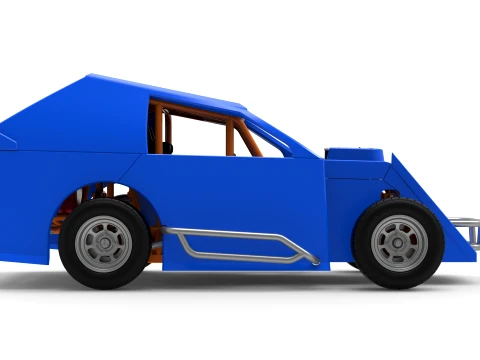 Mod Lite Race car Version 1 Scale 1 to 25 3D Print Model