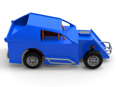 Mod Lite Race car Version 1 Scale 1 to 25 3D Print Model