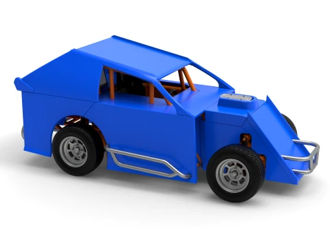Mod Lite Race car Version 1 Scale 1 to 25 3D Print Model