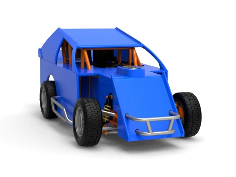 Mod Lite Race car Version 1 Scale 1 to 25 3D Print Model