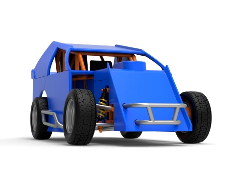 Mod Lite Race car Version 1 Scale 1 to 25 3D Print Model