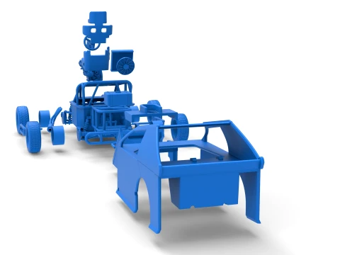 Mod Lite Race car Version 1 Scale 1 to 25 3D Print Model