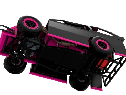 Mod Lite Race car Version 2 Scale 1 to 25 3D Print Model