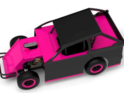 Mod Lite Race car Version 2 Scale 1 to 25 3D Print Model