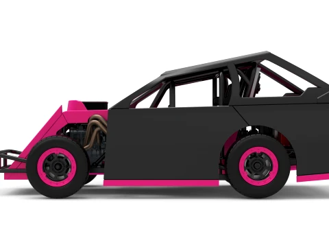 Mod Lite Race car Version 2 Scale 1 to 25 3D Print Model