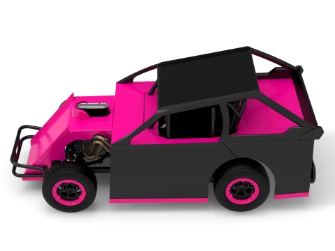 Mod Lite Race car Version 2 Scale 1 to 25 3D Print Model