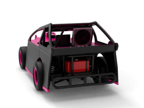Mod Lite Race car Version 2 Scale 1 to 25 3D Print Model