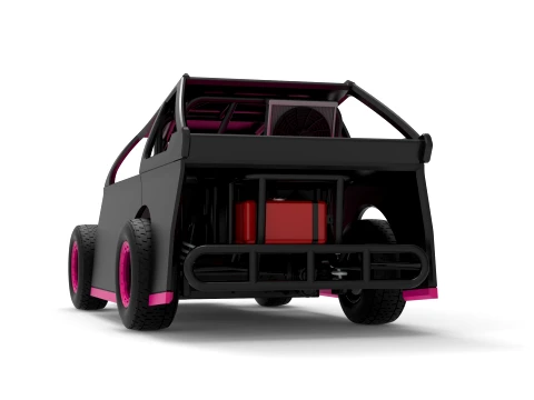 Mod Lite Race car Version 2 Scale 1 to 25 3D Print Model
