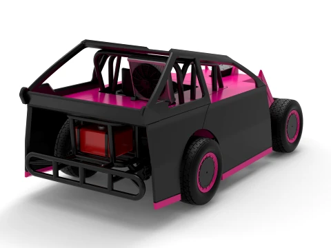 Mod Lite Race car Version 2 Scale 1 to 25 3D Print Model