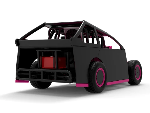 Mod Lite Race car Version 2 Scale 1 to 25 3D Print Model
