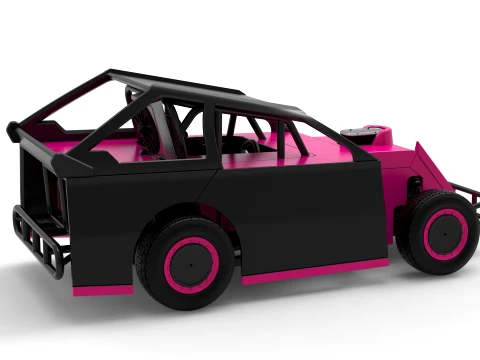 Mod Lite Race car Version 2 Scale 1 to 25 3D Print Model