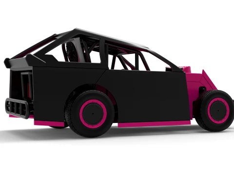 Mod Lite Race car Version 2 Scale 1 to 25 3D Print Model