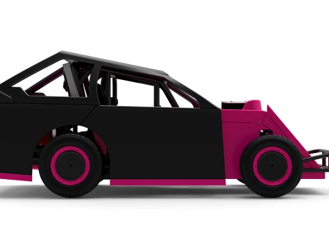 Mod Lite Race car Version 2 Scale 1 to 25 3D Print Model